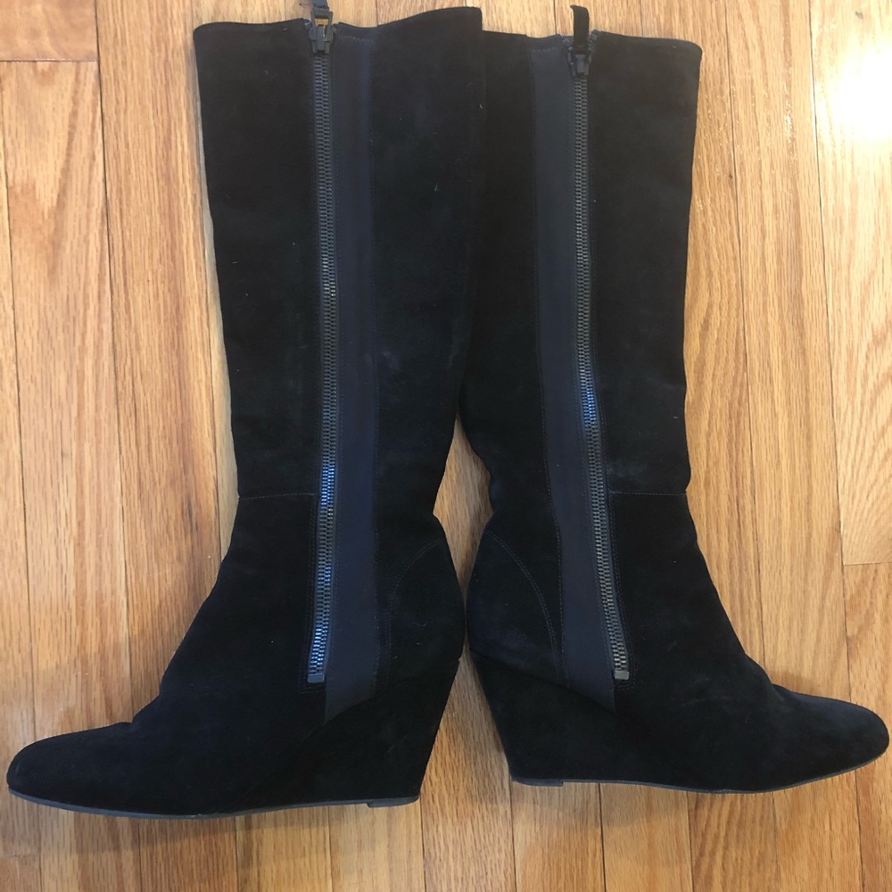 Via Spiga wedge outside zipper boot